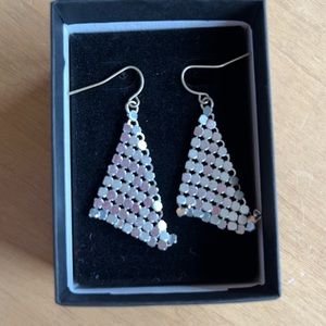 Mesh silver Earrings